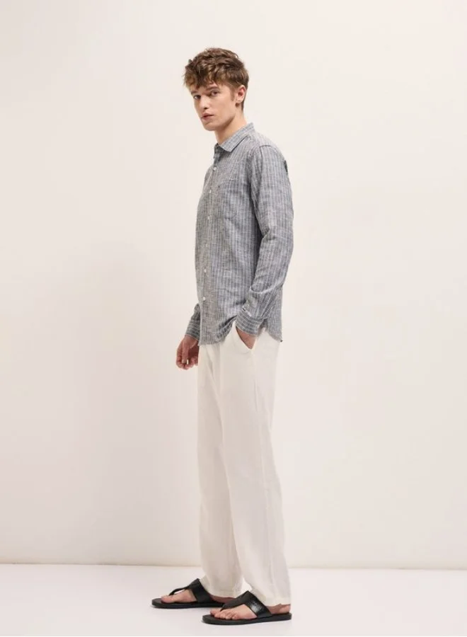 THE BEAR HOUSE Men's Shirt for Casual and Formal Wear | Classic Button-Down Style for Office, Daily Use, Travel, Events & All-Season Outfits | Versatile & Stylish Wardrobe Essential for Every Occasion