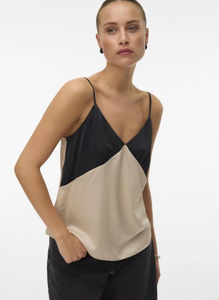 VERO MODA Strappy V-Neck Singlet Top