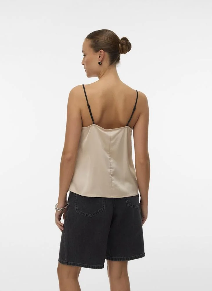 VERO MODA Strappy V-Neck Singlet Top