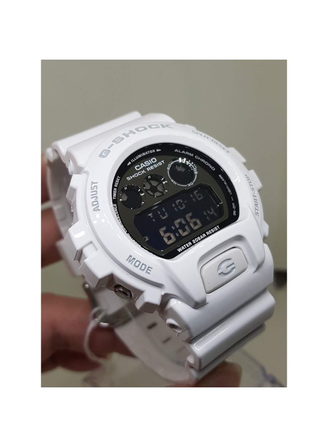 كاسيو ساعة يد رقمية بسوار من السيليكون طراز DW6900NB-7 أولاد - Image 3