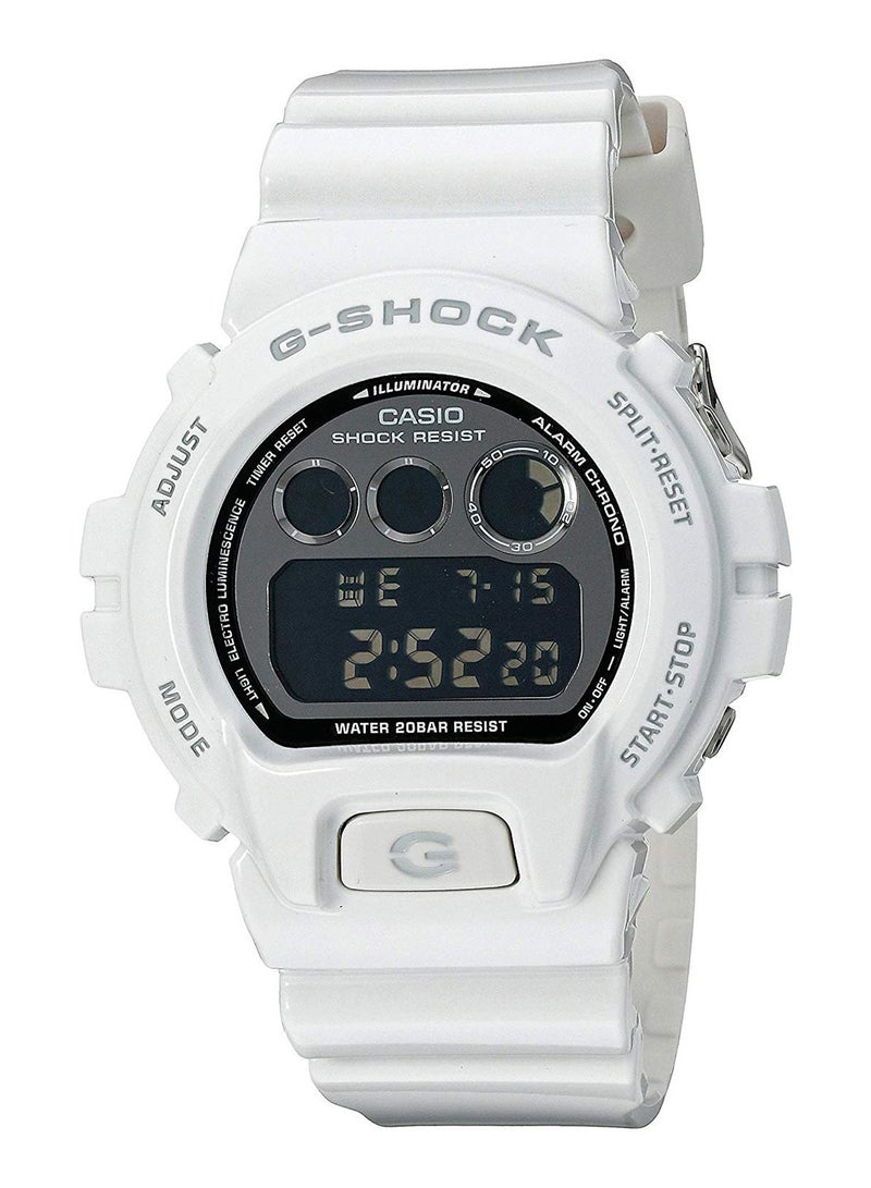 كاسيو ساعة يد رقمية بسوار من السيليكون طراز DW6900NB-7 أولاد - Image 1