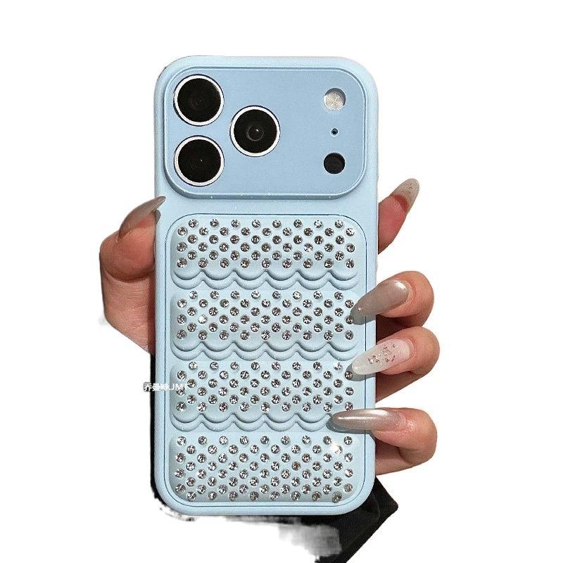 Acrylic Protective Case for iPhone 17 / 17 Air / 17 Pro / 17 Pro Max with Shockproof and Drop Protection plus Shockproof plus Kickstand plus Strong Magnetic in Blue - Image 1