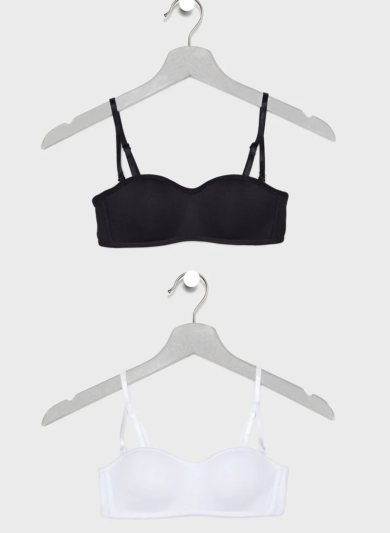 NEW LOOK Teen 2 Pack Strapless Bandeau