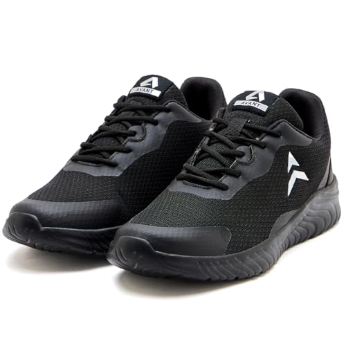 AVANT Men's Trigger Sports Shoes Cushioned Athletic Shoes with Bouncy Eva Outsoles & Laces Black, 10 UK - Image 5