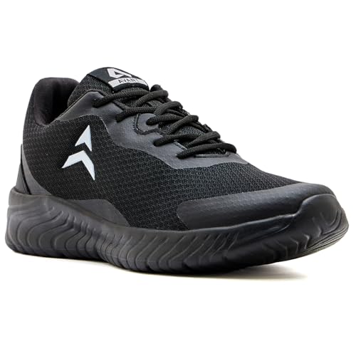 AVANT Men's Trigger Sports Shoes Cushioned Athletic Shoes with Bouncy Eva Outsoles & Laces Black, 10 UK - Image 1