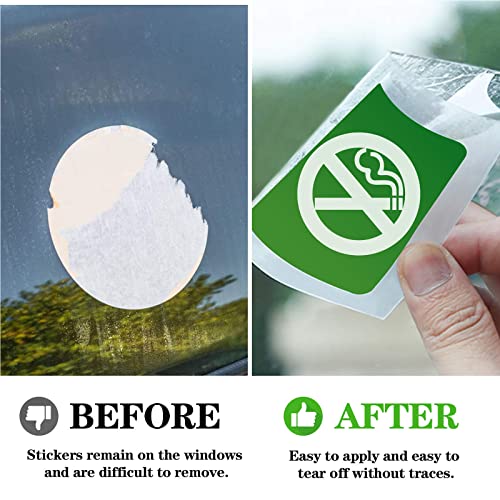 PSLER Car Windshield Sticker, Windshield Applicator, Clear Window Cling Car Inspection Sticker Holder Static Cling Window Film for Cars 10PCS 4 x 6 inch Static Cling Vinyl for Pass Holder - Image 4