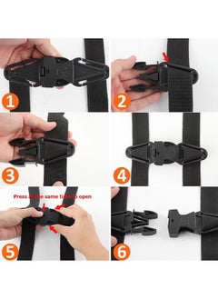 HY Anti Escape Car Seat Safety Clip Baby Harness Chest Clips, Baby Car Seat Straps Prevent Children/Kids Taking Their Arms Out of Child Car Seat/High Chairs/Strollers/Baby Reins(2 Pack)  - Image 3