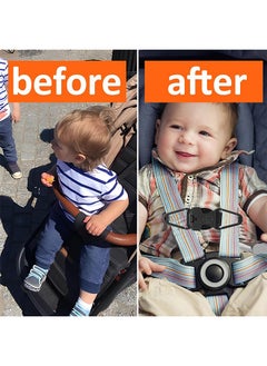 HY Anti Escape Car Seat Safety Clip Baby Harness Chest Clips, Baby Car Seat Straps Prevent Children/Kids Taking Their Arms Out of Child Car Seat/High Chairs/Strollers/Baby Reins(2 Pack)  - Image 4