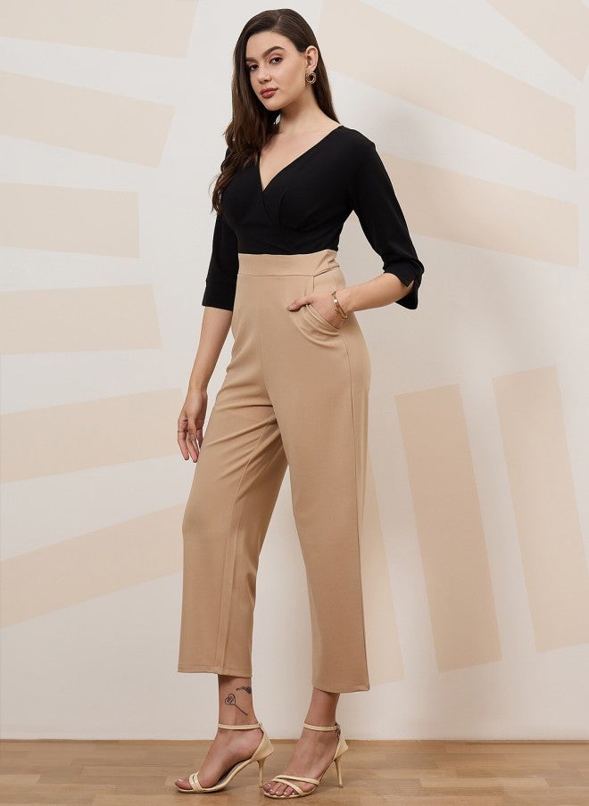 Athena Colourblocked Basic Jumpsuit for Women - Image 3