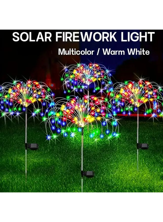 150 LED Colorful Solar Fireworks Lights 8 Modes IP65 Outdoor Garden Party Decor - Image 2