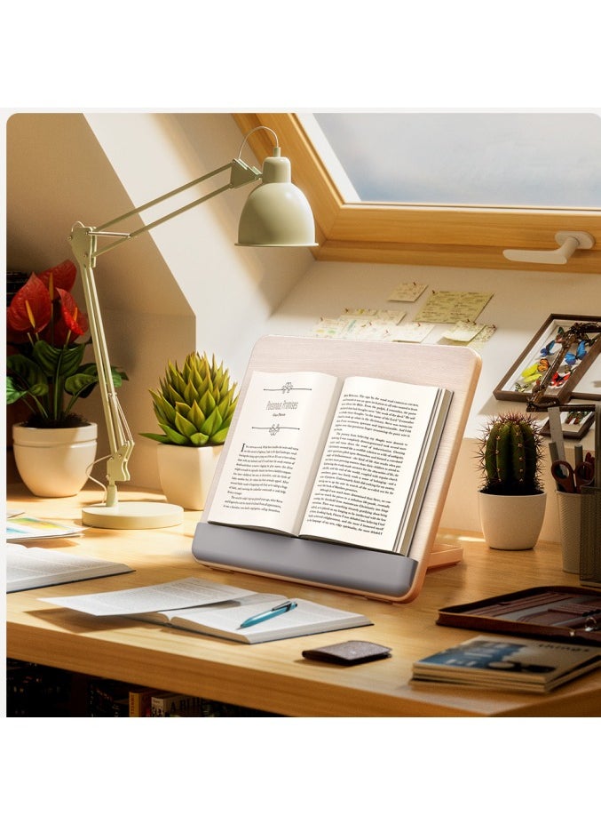Tablet Desktop Stand Height Adjustable,Foldable Bamboo Drawing Ipad Holder,Multi-Angle Portable Stand Organizer,Compatible with 12.9 inch ipad pro 3rd/4th Gen