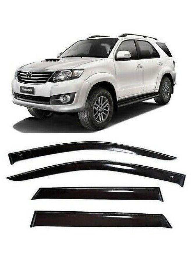 Toyota Fortuner 2012 - 2015 Window Visors Rain Guards Door Deflectors Aerodynamic Design Weather Protection - Image 2