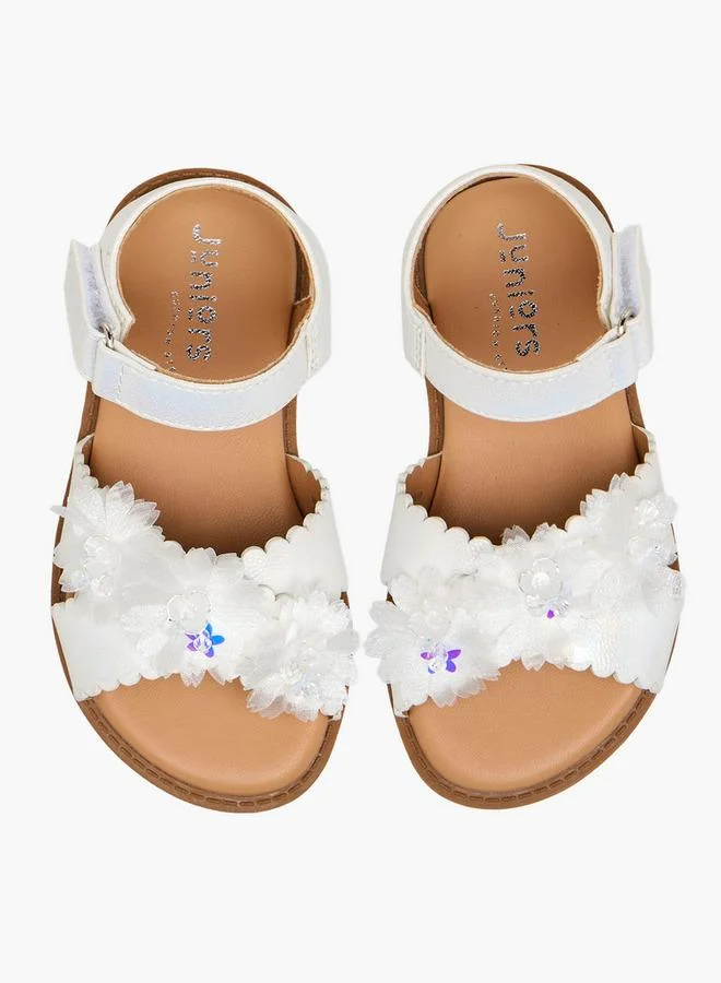 JUNIORS Girls Hook and Loop Sandals