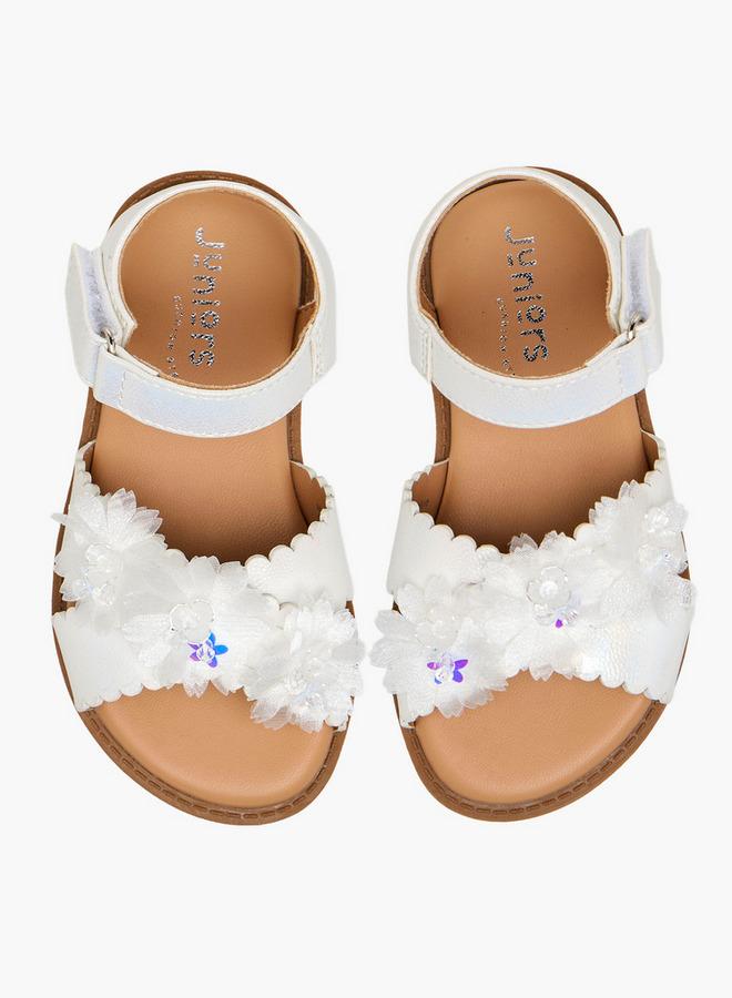 JUNIORS Girls Hook and Loop Sandals - Image 1