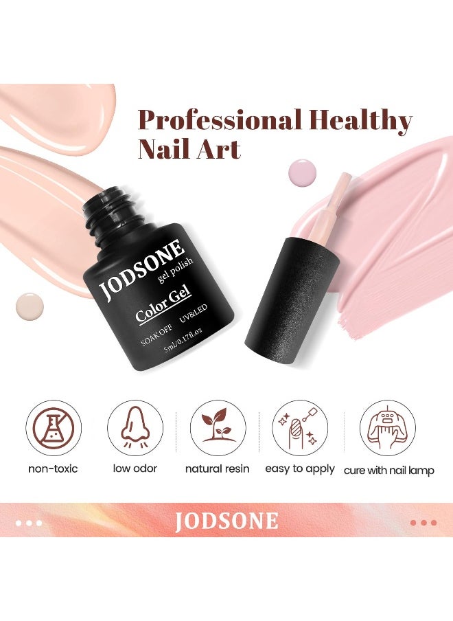JODSONE - JODSONE 23 PCS Gel Nail Polish Set with Base Glossy and Matte Top Coat Multicolored Gel Nail Long Lasting Suitable for All Seasons - Image 1