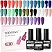 JODSONE 23 PCS Gel Nail Polish Set with Base Glossy and Matte Top Coat Multicolored Gel Nail Long Lasting Suitable for All Seasons - Image 2