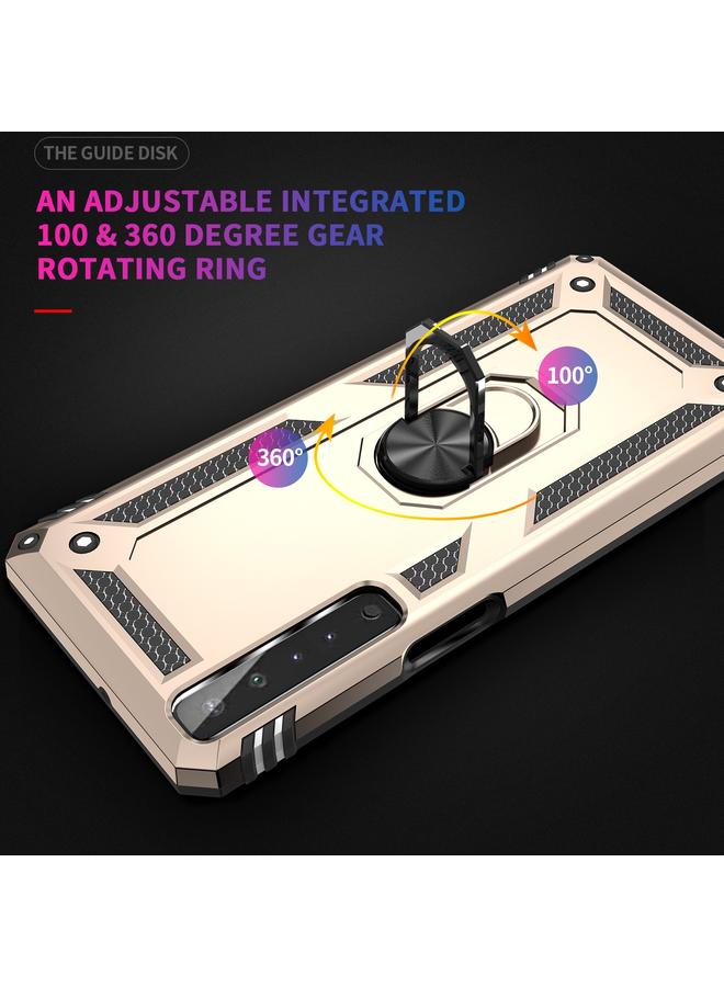 اس-توب جراب لهاتف LG Stylo 7 4G، جراب واقٍ مقاوم للصدمات مصنوع من مادة TPU + PC مع حامل دوار 360 درجة - Image 3