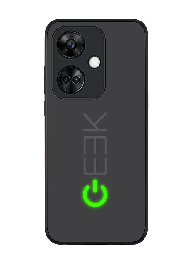 Stylizedd Rugged Black Edge case for OnePlus Nord CE3 Custom Slim fit Flexible Anti Drop Thin Phone Case Cover - Geek ON - Image 1