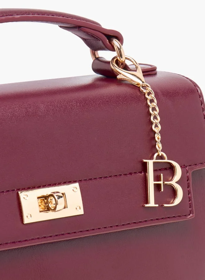 فلورا بيلا من شو إكسبرس Women Solid Crossbody Bag with Twist Lock Closure and Detachable Strap