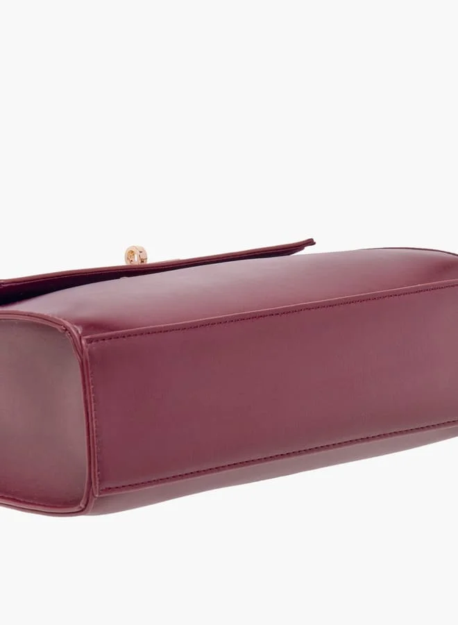 فلورا بيلا من شو إكسبرس Women Solid Crossbody Bag with Twist Lock Closure and Detachable Strap