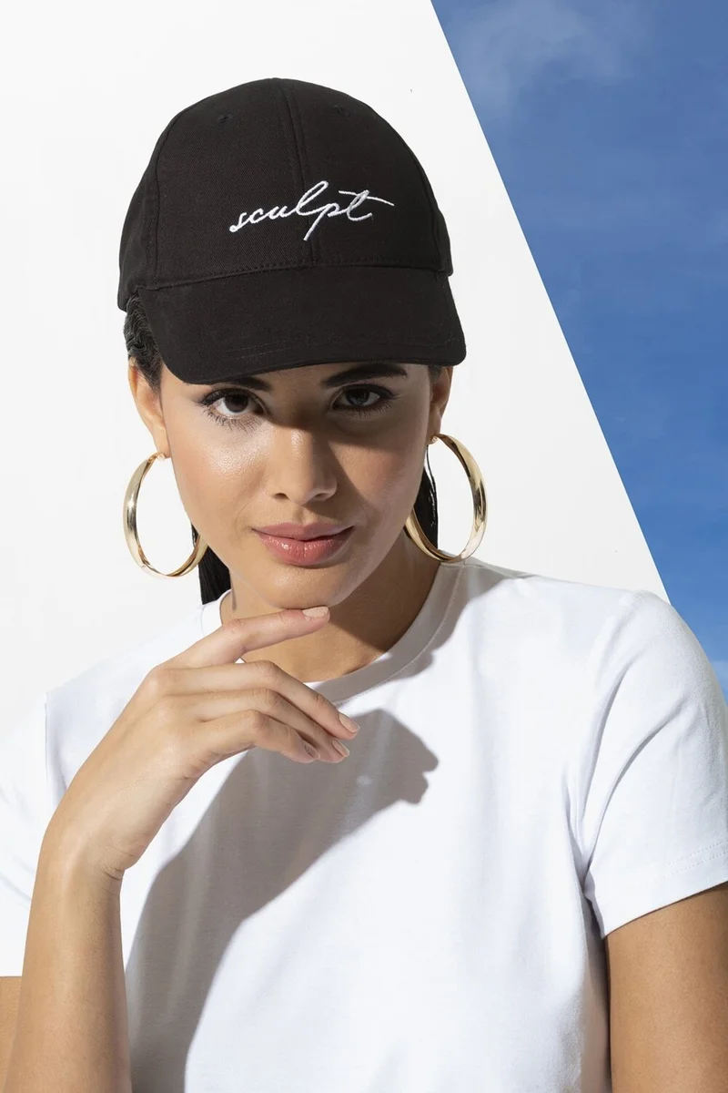 فور يو اكسسوريز Sculpt Embroidered Peaked Baseball Cap S27115