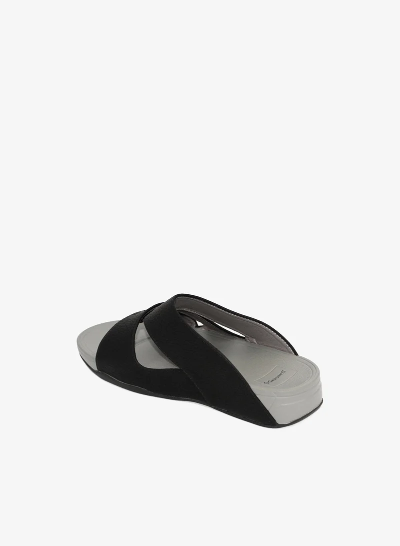 Geoomnii Elara1 Traditional Arabic Sandals for Boys – Comfortable Slip-On Style for Everyday Wear -Black