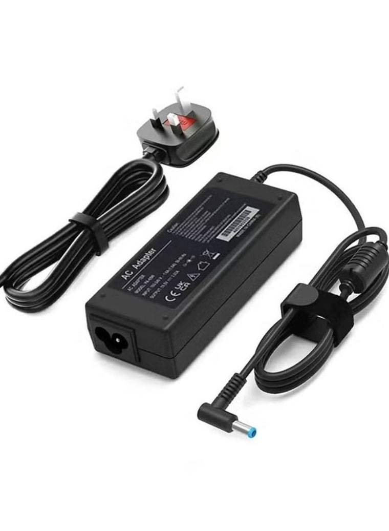 HP Laptop Charger 65W 45W 19.5V AC Adapter Replacement for HP Chromebook 11 14 G3 G4 Pavilion X360 11 13 15-f Envy 13 15 17 Stream 11 13 14 Elitebook Folio 1040 g1 Laptop (Blue Tip 4.5x3.0mm)  - Image 1