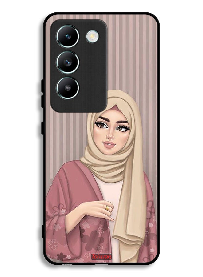 Tolwak Vivo Y100 4G Protective Case Cover Hijab Girl Art - Image 1