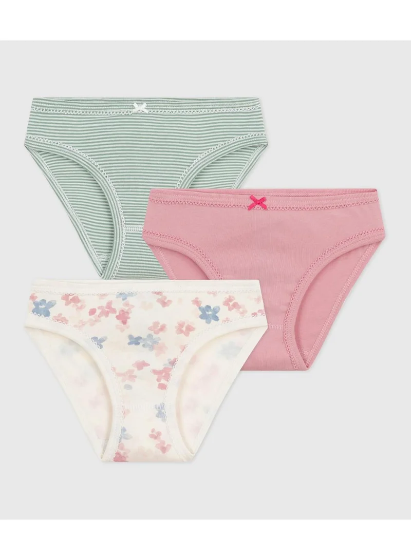 Petit Bateau Pack of children's floral-print cotton pants