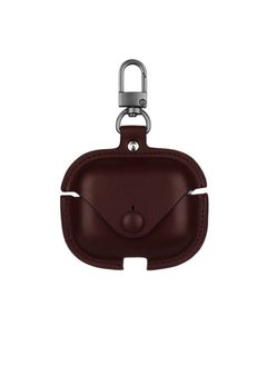 DIGI CORE Airpods Pro 2 Leather Case Cover For Apple Airpods Pro 2 Protective Case With Hook For Airpods Pro 2 2nd Generation (Dark Brown) 