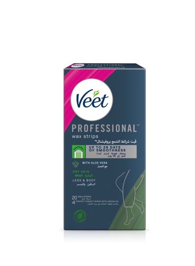 Veet Wax Strips For Dry Skin 20 Pieces - Image 1