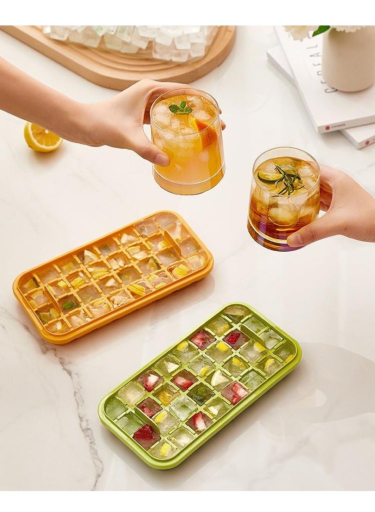 NOOA Ice Cube Tray with Lid and Storage Box, One Click Easy Release 64 Small Nugget Ice, 2 Tray Ice Cube Molds with Container and Scoop - Image 3