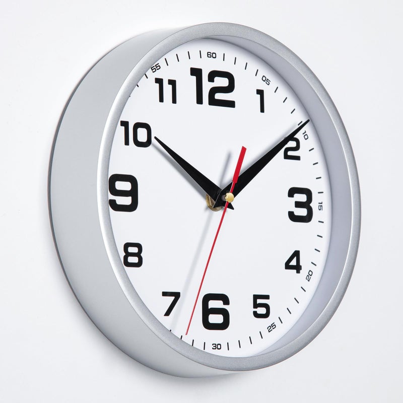 Warminn Wall Clock Silent Non-Ticking 8 Inch Modern Clocks Battery Operated Small Analog Silver Clock for Kitchen Bedroom Office Living Room Decor - Image 5