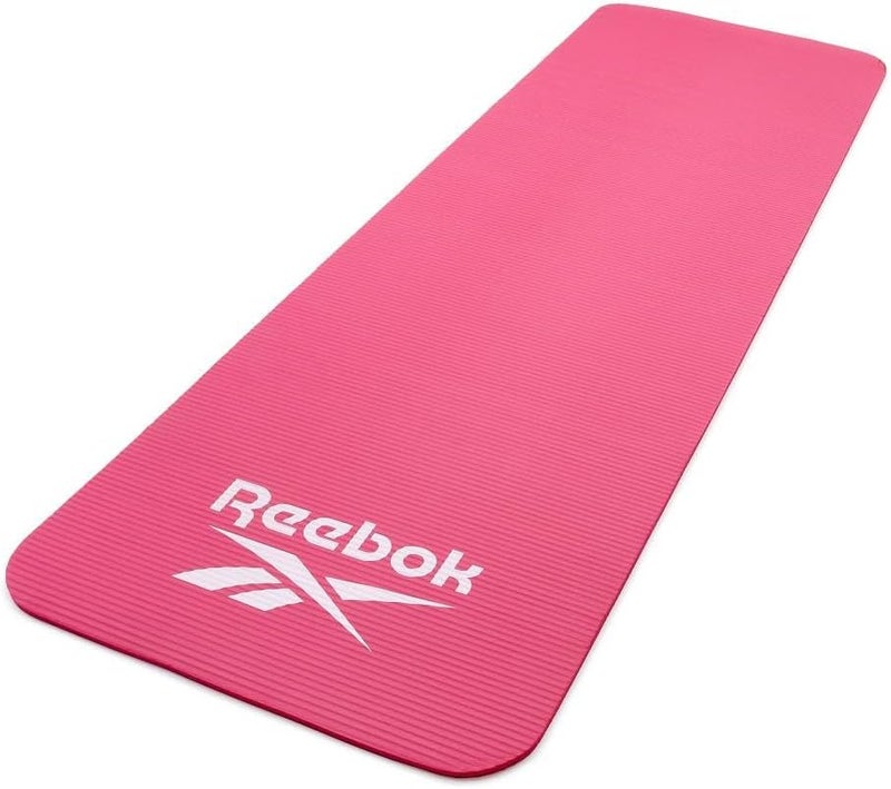 Reebok 10mm Pink Training Mat – Extra Thick Non-Slip Exercise Mat for Yoga and Fitness - Image 2