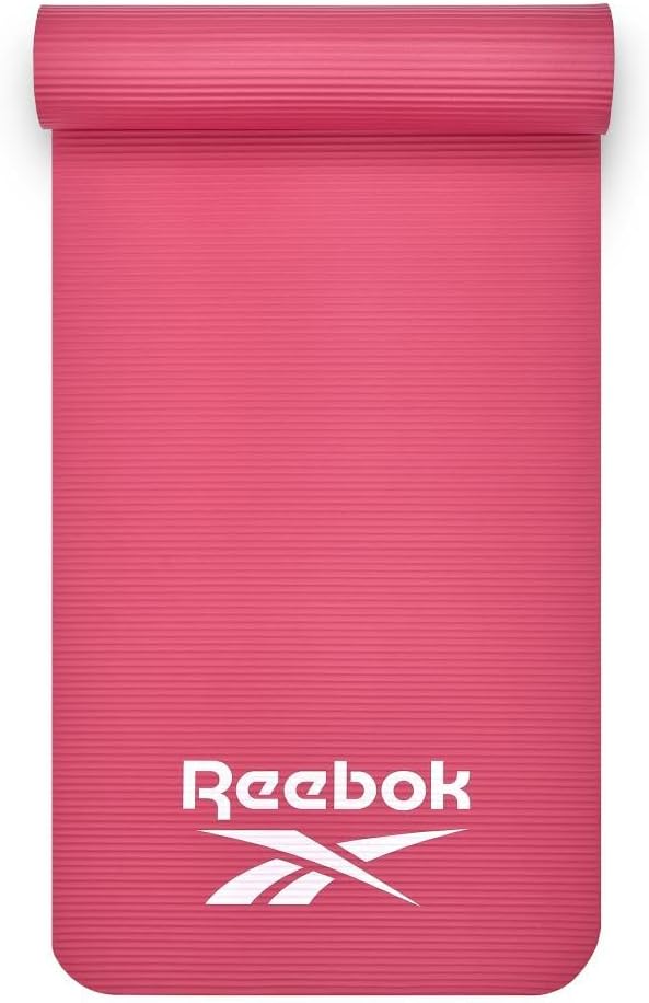 Reebok 10Mm Pink Training Mat – Extra Thick Non-Slip Exercise Mat For Yoga And Fitness - Image 4