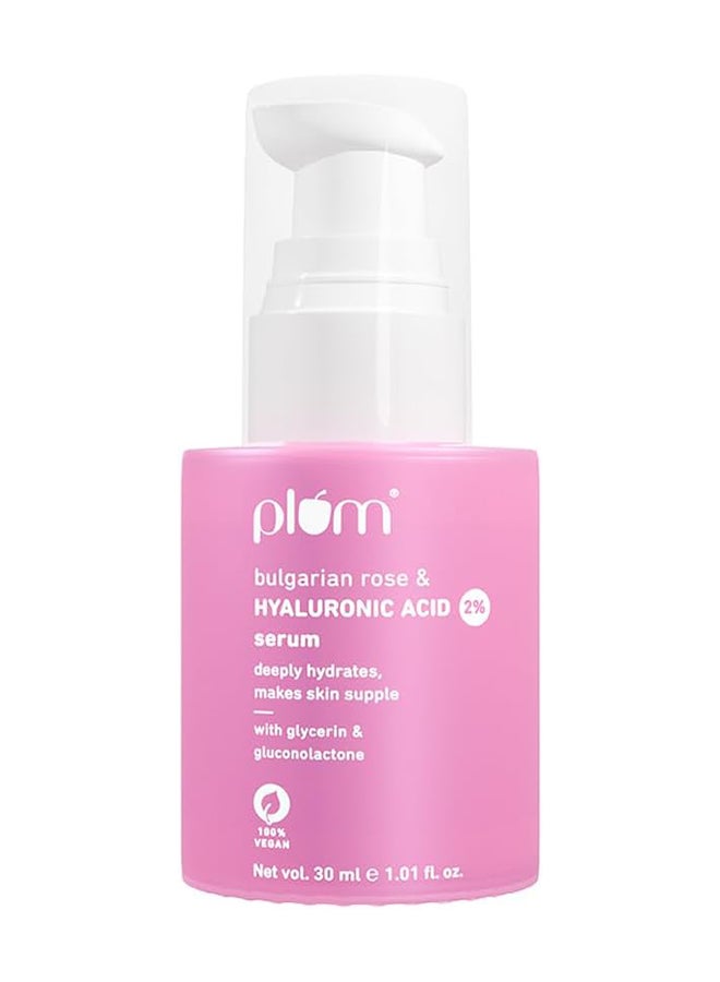 Plum سيروم الورد البلغاري وحمض الهيالورونيك 2% 30 مل - Image 1