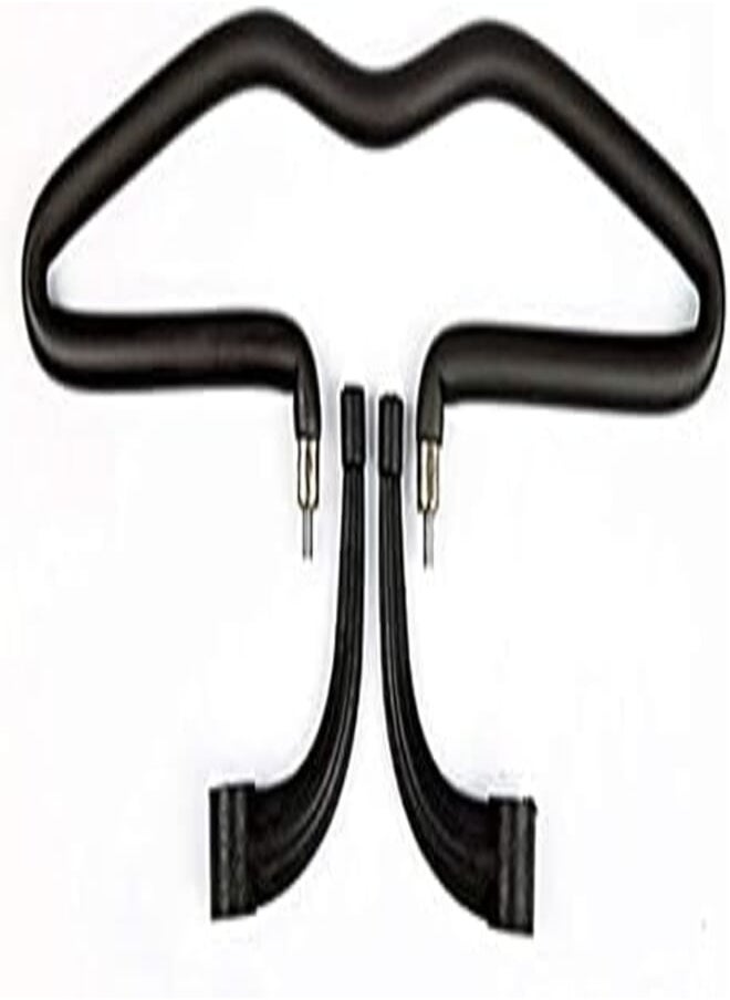 SKEIDO Car Seat Head Rest Hanger Holder Steel + Pu For Coat Suit Jacket Clothes Black 