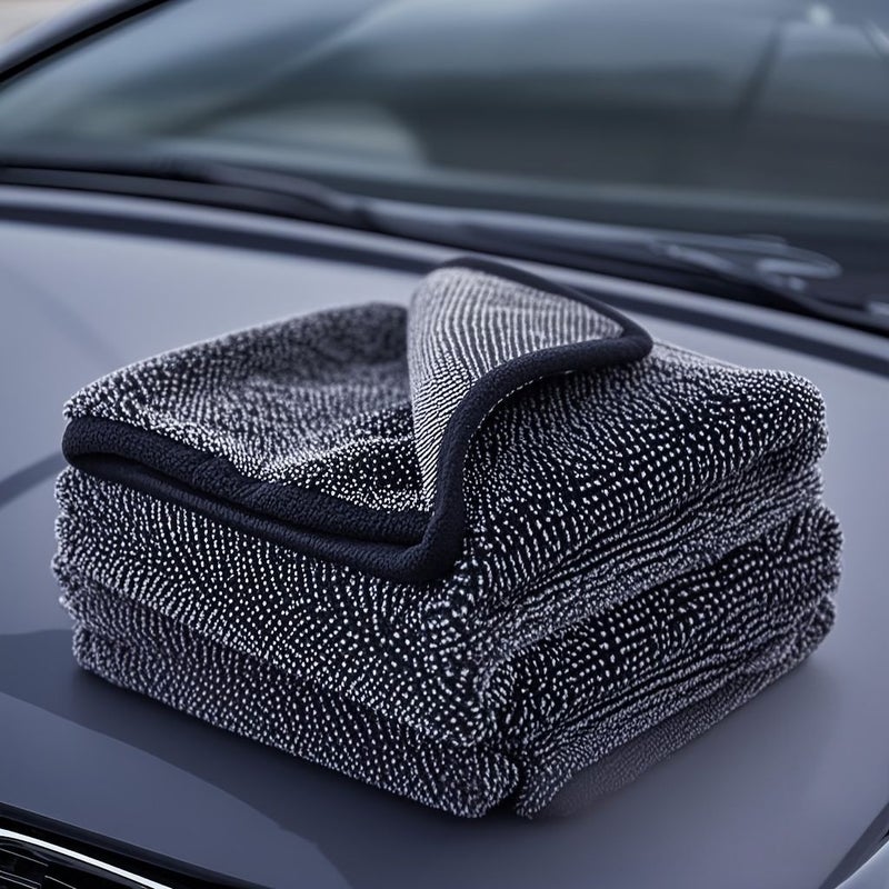 6 Pack Dark Gray Microfiber Cleaning Cloths Lint Free Multi Purpose Towels for Kitchen Car Detailing - Image 2