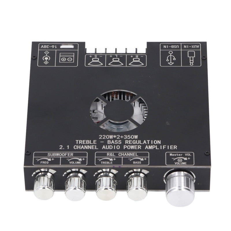 Power Amplifier Module 2.1 Channel TPA3255 Chip Multiple Input Methods - Wireless Connection Knob Control Amplifier Board for Home Audio, Mobile Devices, TV & Computers - Image 3