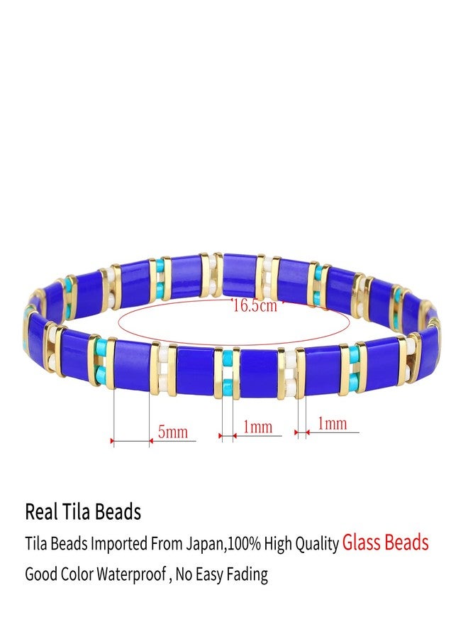 KELITCH Tila Beaded Bracelet for Women Simple Stretch Colorful Handmade Bracelet Summer Fashion Charm Jewelry - Image 4