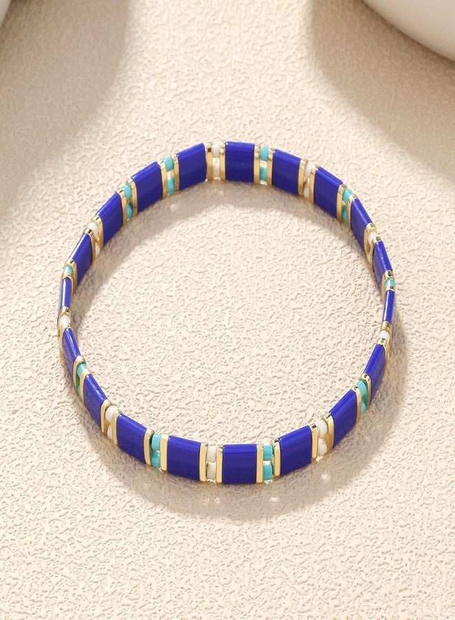 KELITCH Tila Beaded Bracelet for Women Simple Stretch Colorful Handmade Bracelet Summer Fashion Charm Jewelry - Image 3