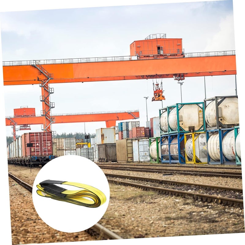 Heavy Duty 2pcs Flat Lifting Sling Straps Double Buckle Design For Furniture Moving - Image 3