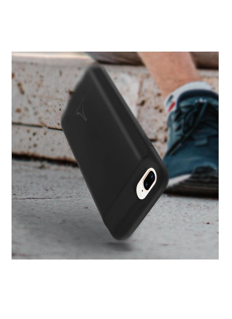 Ntech - NTECH Battery Case For (iPhone 6s/Plus/6 Plus/7 Plus/8 Plus 4000mAh, Rechargeable Charging Case For (iPhone 6Plus Extended Battery Pack Charger for iPhone 6s Plus Portable Power Bank Cover - Black - Image 1