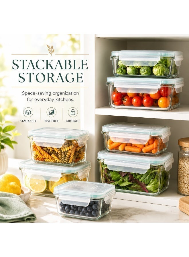 Glasslock Rectangular Food Container 715 ml Tempered Glass Leakproof Microwave Safe - Image 4