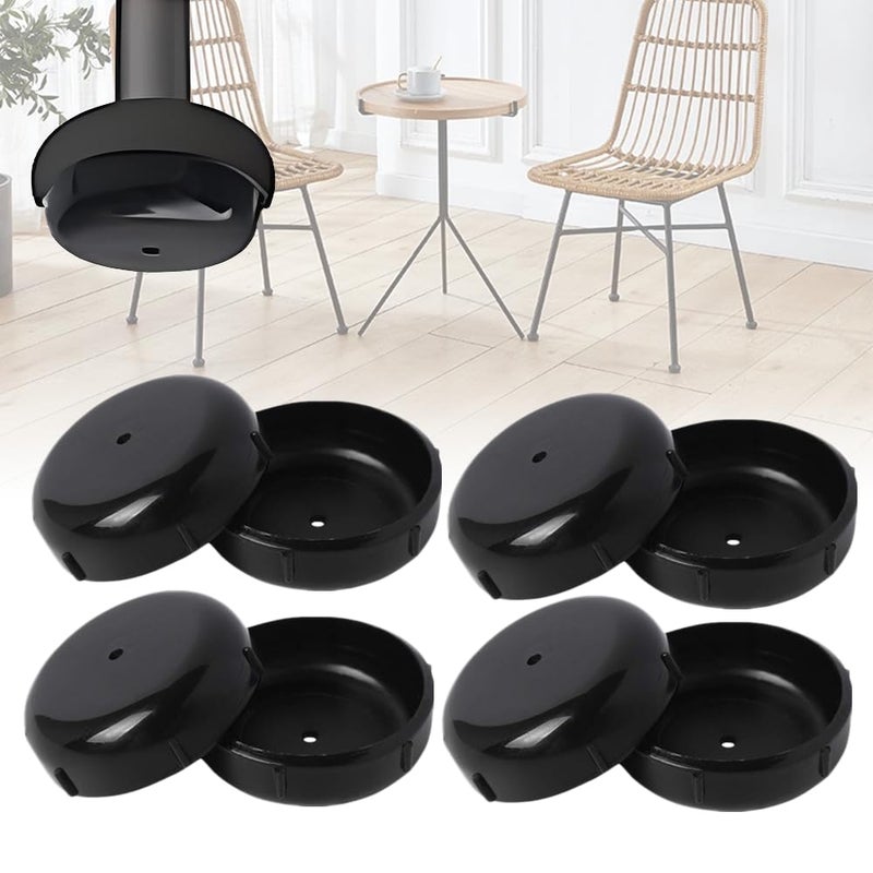 Wrought Iron Chair Glide Protector Patio Outdoor Furniture Table Feet Leg Cap 112 Diameter Replace Accessories 8pcs