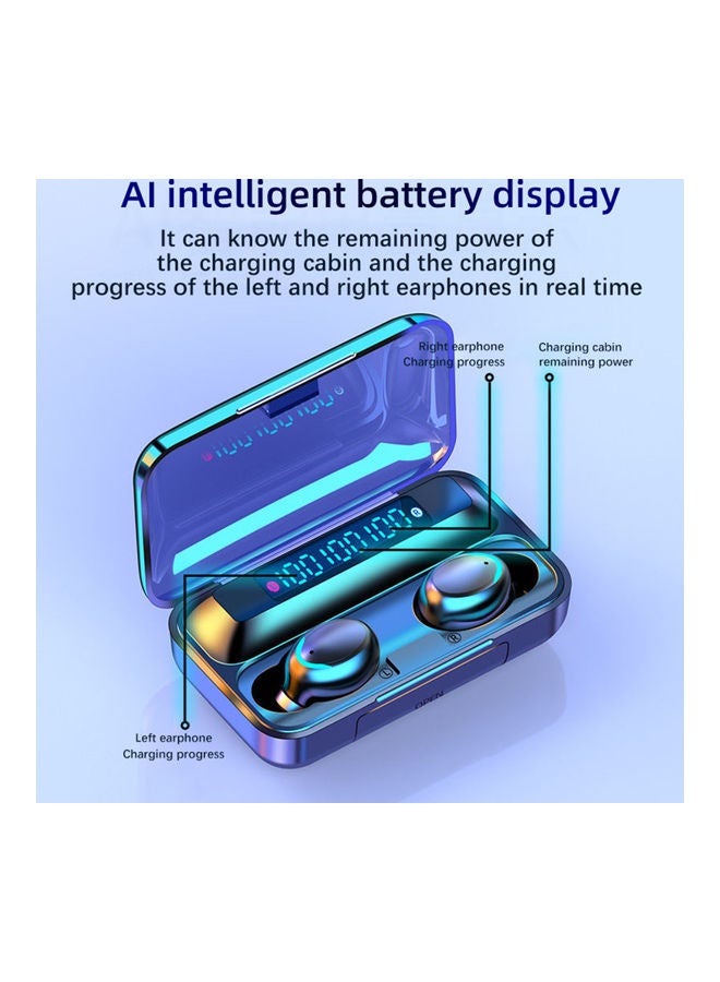 Bluetooth In-Ear Earbuds With Charging Case Black - Image 3