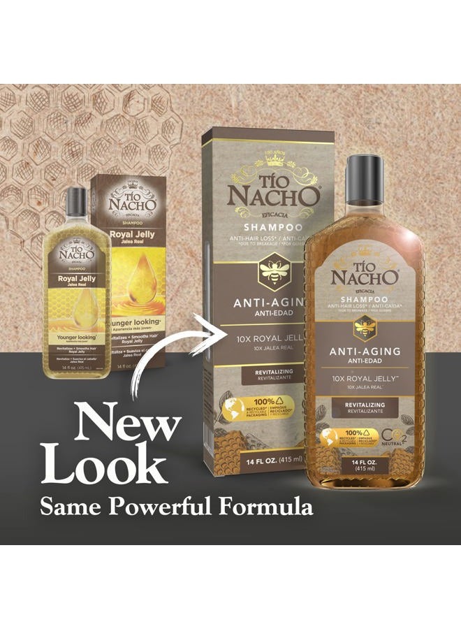 Tio Nacho شامبو مُجدد للشعر يبدو أصغر سناً مع غذاء ملكات النحل، 14 أونصة - Image 2