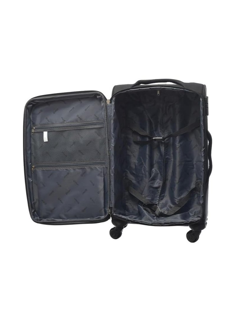 Luggage Trolley Bag 24-Inch – Lightweight, Durable Travel Suitcase with Wheels – Black - Image 2