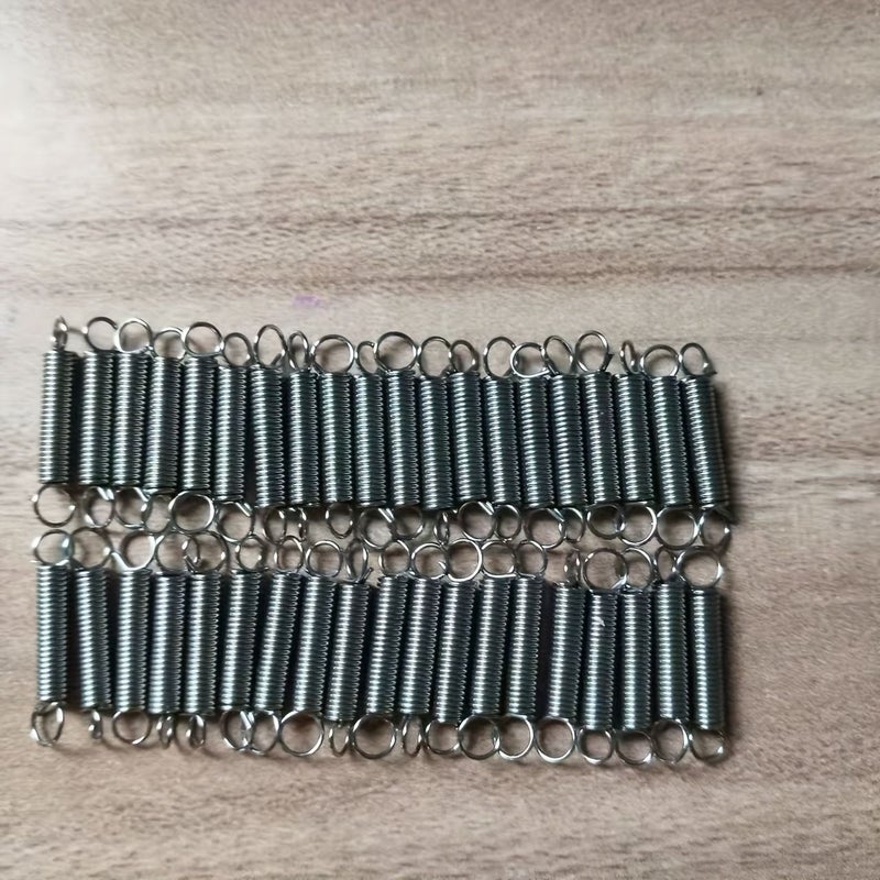 60 Precision Small Tension Springs 0.5mm X 3mm X 20mm for Maintenance - Image 1
