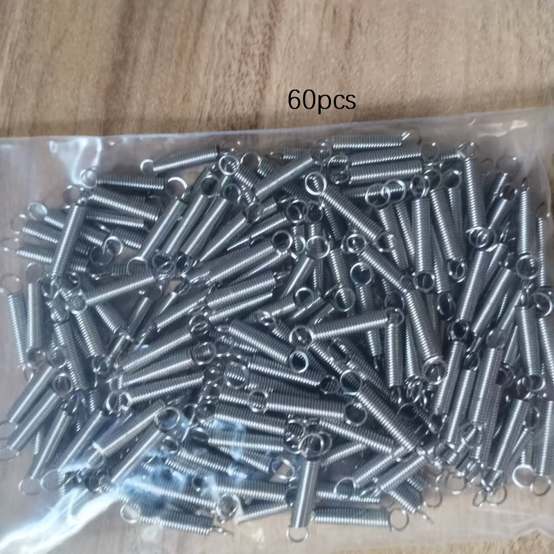 60 Precision Small Tension Springs 0.5mm X 3mm X 20mm for Maintenance - Image 5